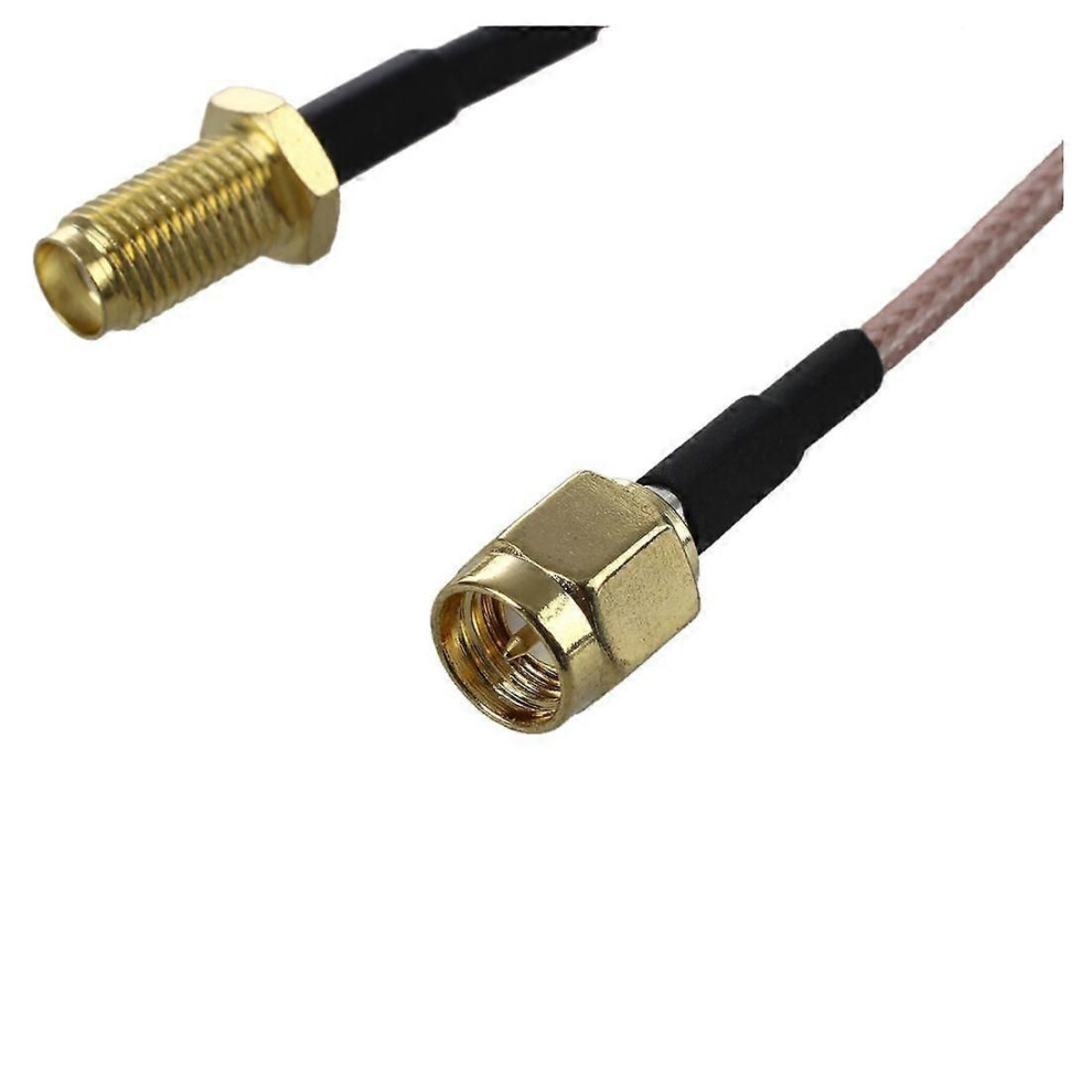 Sma Male To Sma Female Nut Bulkhead Crimp Rg316 Coax Cable Jumper Pigtail 15Cm 9319739799484