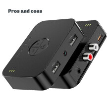 Drahtloser APTX-Bluetooth 5.4-Audioempfänger, 3,5-mm-AUX-Adapter, HiFi-Audioverstärker, Universal