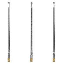 3X Replacement 60cm 4 Sections Telescopic Antenna Aerial for Radio TV