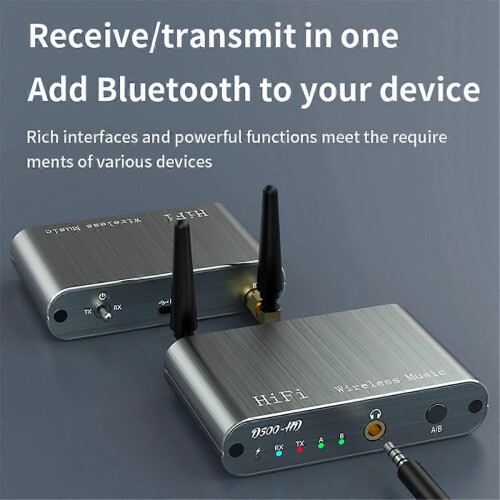 2-In-1 Bluetooth HIFI Wireless Receiver mitter One Tow Two Speaker Phone Support APTX-HD/LL Rec