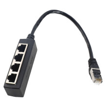 RJ45-Splitteradapter mit 1 auf 4 Ports – Reibungslose Übertragung und hervorragende Verbindung für Netzwerkkabel