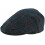 (Checked 6 - Navy, S) Boardmans Harris Tweed Flat Cap 1