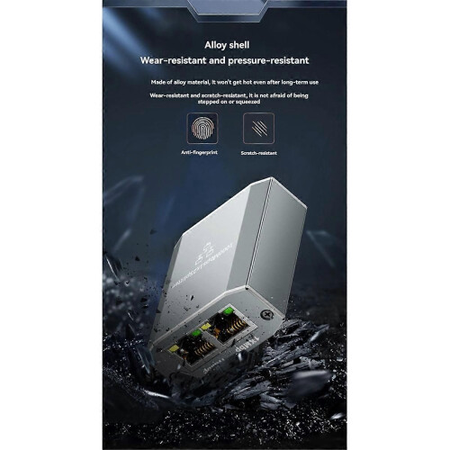 Διαχωριστής Gigabit Ethernet 1 έως 2 1000Mbps επέκταση δικτύου RJ45 LAN Inte 1
