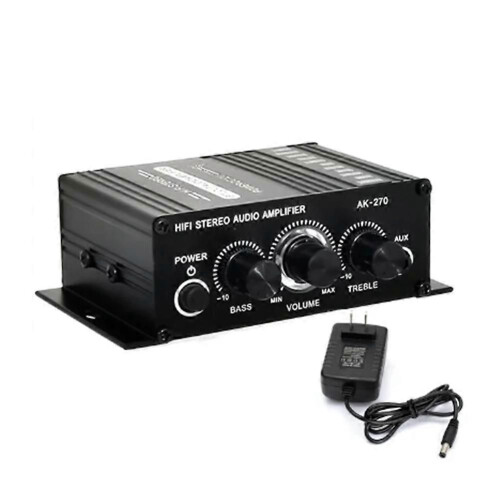 Ενισχυτής HIFI AK-270 2.0 καναλιών για οικιακή χρήση, ρύθμιση