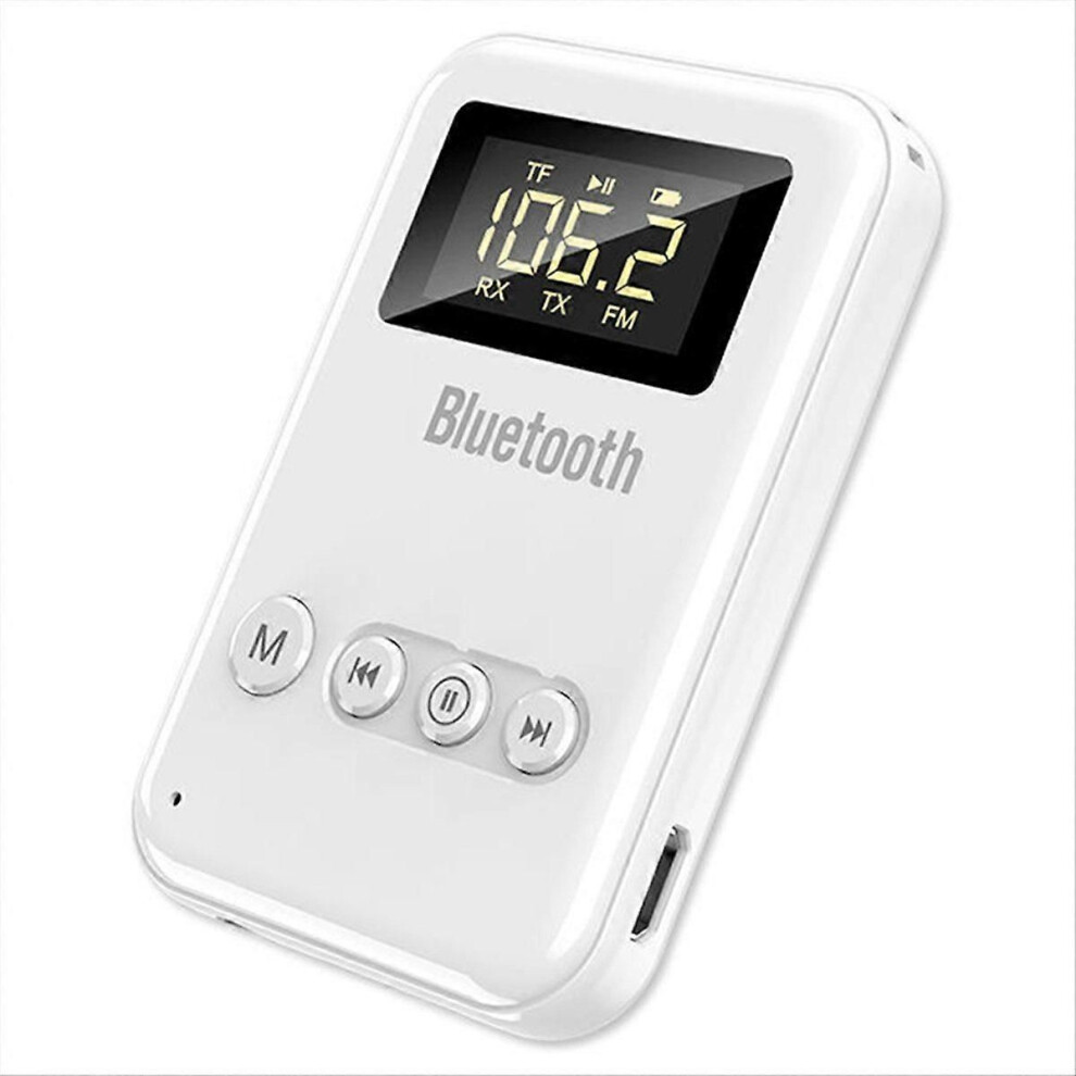 4-In-1 Bluetooth 5.0 Receiver Transmitter Wireless Audio Adapter 3.5Mm Fm Tf Playback Adapter For T 9319739800715