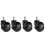 4PCS Office Chair Replacement Wheel - Quiet & Smooth Gliding,Black 1