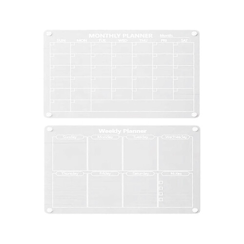 Magnetic acrylic calendar