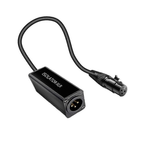 XLR Audio Cable Isolator Eliminates Noise Ground Loop Anti-Interference Current Sound Fro 1