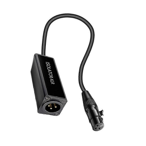 XLR Audio Cable Isolator Eliminates Noise Ground Loop Anti-Interference Current Sound Fro 2