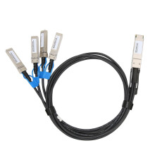100G QSFP28 DAC Cable 1 Meter Transmission Distance QSFP28 to 4 SFP28 100G Speed Direct Attach Cable for Big Data Device