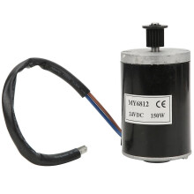 Motore elettrico a spazzole MY6812 da 150 W, 24 V CC, con ruote di sincronizzazione.
