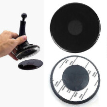 DP015 Almohadilla de montaje adhesiva redonda grande compatible con soporte de ventosa para GPS de salpicadero