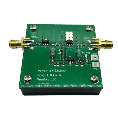 Ραδιοφωνική Μετάδοση FM HF 1--930MHz 2.0W 2W RF Ευρυζωνική Ενισχυτής Ισχύος Μονάδας