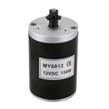 MY6812 Dc 150W 12V High Speed Motor with Belt Pulley, Scooter Small Brush Motor