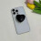 3D Crystal Heart Foldable Phone Stand Grip for Mobile Devices 1