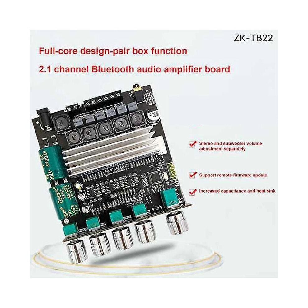 Tb22 Tpa3116d2 Bluetooth Subwoofer Amplifier Board 2.1 Hifi High Stereo Amp 2X50w+100W Amplificado 9319739807899