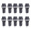 10Pcs 10A AC 250V 5mm x 20mm Panel Mounted Plastic Fuse Holder Socket 1