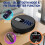 Φορητό CD Player, Επαναφορτιζόμενο CD Player με Διπλά Ηχεία και Anti Skip, CD, Διπλό Bluetooth, FM Tra 4