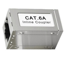 Accoppiatore schermato RJ45 femmina-femmina CAT6A Accoppiatore Ethernet in linea Adattatore extender
