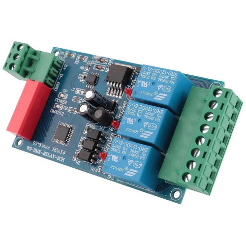 3CH DMX 512 RELAY OUTPUT , LED Dmx512 Controller Board, LED DMX512 Decoder,Relay 1