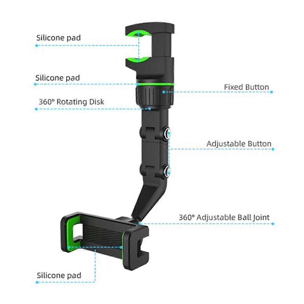 2Pcs Rotating Handle Cell Phone Mobile Phone Holder Desktop Holder 9319739803259