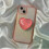 3D Crystal Heart Foldable Phone Stand Grip for Mobile Devices 4