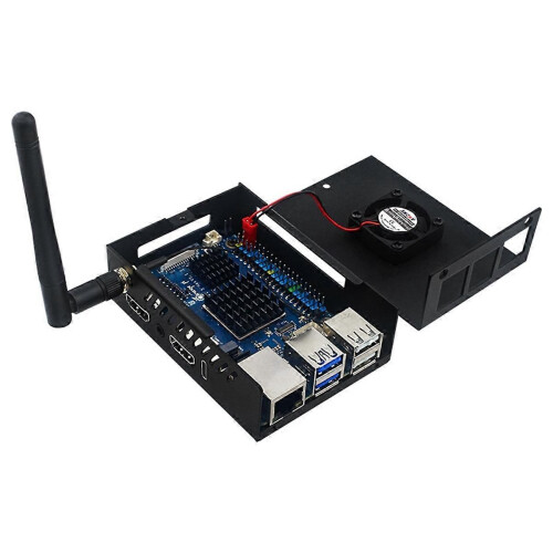 For 5 Max Case with Fan Active Passive Cooling Shell Antenna Heatsinks for 5 Max Board 2