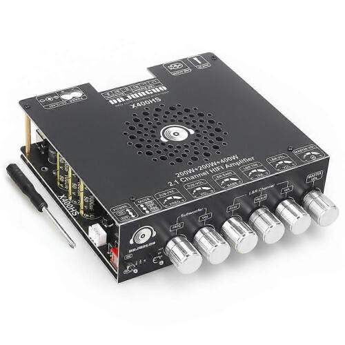 Στερεοφωνικός ενισχυτής Bluetooth 220W +220W+400W, πλακέτα 2.1 καναλ