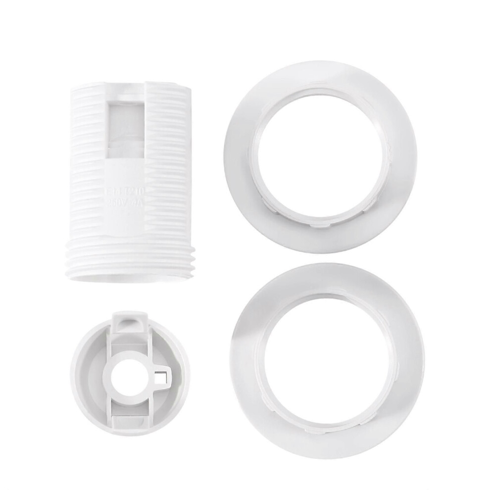 Plastic Shell Screw Type E14 Bulb Light Lamp Holder Socket Ac 250V 2A 9319739809367