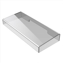 Keyboard Dust Cover Transparent Acrylic Keyboard Cover 375X150X48 MM