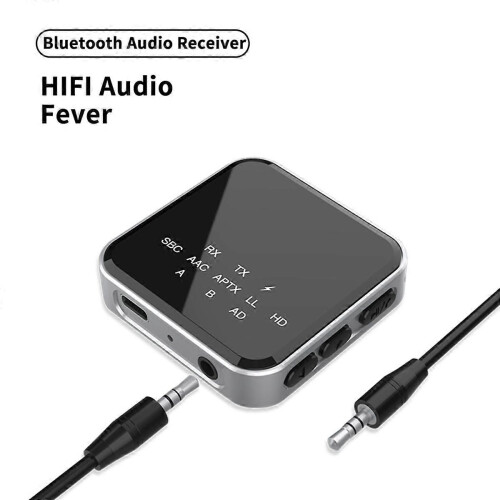 2 σε 1 HiFi Bluetooth 5.2 AptX HD Πομπός Δέκτης Ασύρματος 3.5mm AUX Οπτικός Πρ 1
