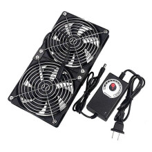 110V-220V Fan Cooling Controller Btc Machine Chassis Workstation Cabinet Radiator Server Fan compatible for GPU VGA US Plug