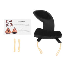 Violin Shoulder Rest Pad Comfortable Sheepskin Adjustable Chin Rest Cover Protector 1/2 to 1/4