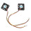2 Pcs 3 Pin 40mm Square PC Computer Cooling Fan DC 12V Black 1