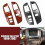 Car Dashboard Air Vent Frame Panel Cover for LHD Matte Black 4