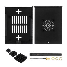 For 5 Max Metal Case with Cooling Fan Protective Shell Antenna Heatink for 5 Max