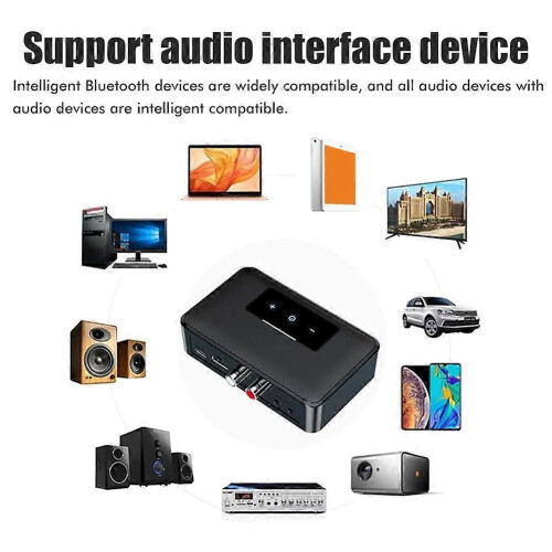 2-in-1 Receiver Transmitter Plug and Play Bluetooth-Compatible Stereo Adapter High Definition HiFi Support NFC 1