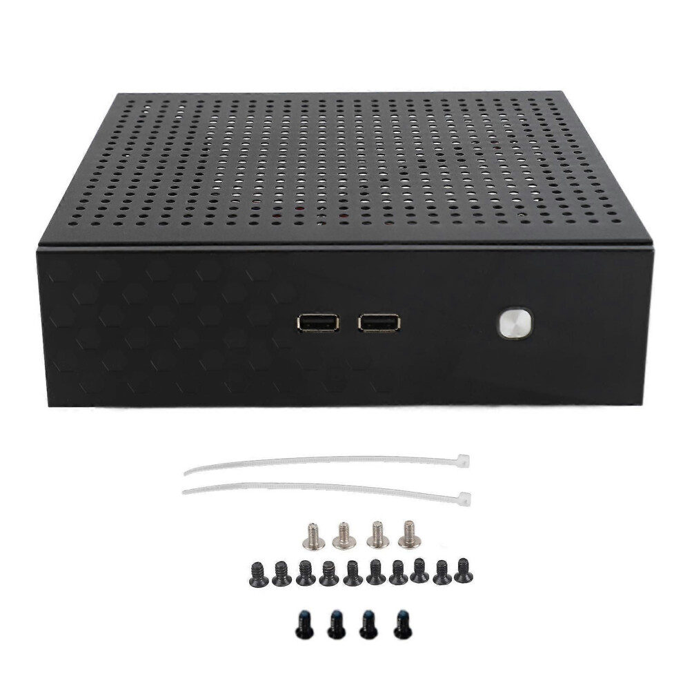 Desktop Computer Case, Good Heat Dissipation, Compact And Stylish Htpc Case, For Home Video Computer Black 9319739812343