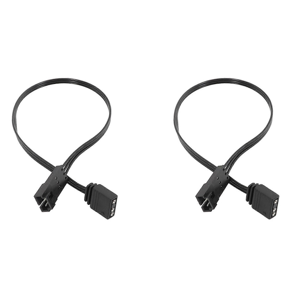 2X Adapter Connector Cable For Corsair 5V Argb 3Pin To Motherboard 5V 3Pin Female Adapter For Motherboard Control Light 9319739814040