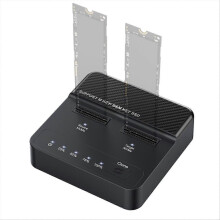 NVME M.2 SSD Docking Station Dual-Bay Solid State Drive Duplicator Read-Write Offline Copying Clone