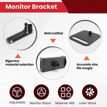 Portable Monitor Stand Adjustable 360 Swivel Bracket Tablet Holder Compatible with Tablet Desktop C