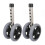 2 Pack Replacement Wheels for Walker, 6 Speeds, Adjustable Height, Smooth Rolling Wheel Feet 1