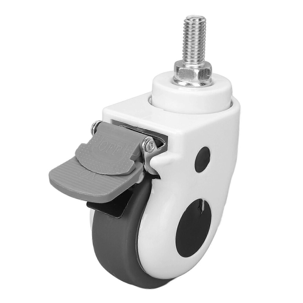 Swivel Casters Wheels Heavy Duty Brake Tpr Nylon 154 Lbs 3 Inch Less Noise Medical Table Casters Wheels For Desk 9319739816006