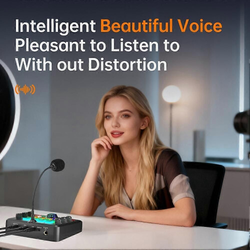 Ασύρματη κάρτα ήχου Bluetooth με ρύθμιση αντήχησης και RGB με μαγική αλλαγή φωνής 2