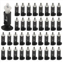 80Pcs CPU Heatsink Mount Pin Plastic Push Screw Cooler Cooling Fan Fastener Mounting Clip for Intel
