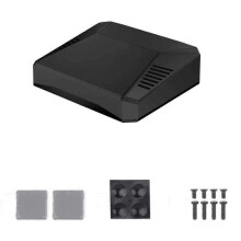 For 5 ONE V3 Case Aluminum Enclosure Built-in 30mm PWM Cooling Fan IR Receiver for RPi 5