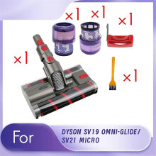 Podwójna szczotka rolkowa + zestaw filtrów SV19 SV21 do odkurzacza SV19 OMNI-GLIDE/SV21 MICRO z wymienną