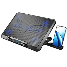 Laptop Cooling Pad with 8 Cooling Fan Laptop Cooler Fan with No Lights Notebook Cooler Stand with 5