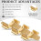 Piggyback Spade Connectors Quick Disconnect Electrical 3 Way Adapter 3