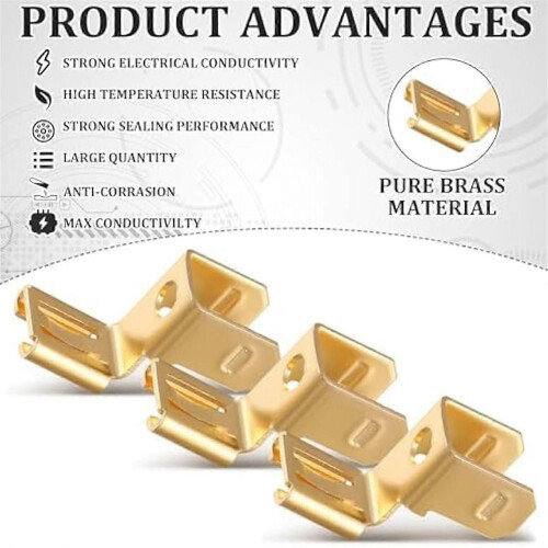 Piggyback Spade Connectors Quick Disconnect Electrical 3 Way Adapter 2